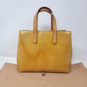 Louis Vuitton Yellow Patent Monogram Tote